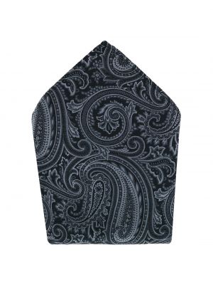 Шелковый платок с узором пейсли Trafalgar черный