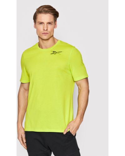 T-shirt slim Reebok vert