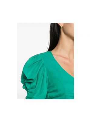 Mini vestido de algodón Isabel Marant étoile verde