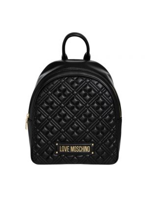 Plecak w geometryczne wzory Love Moschino czarny