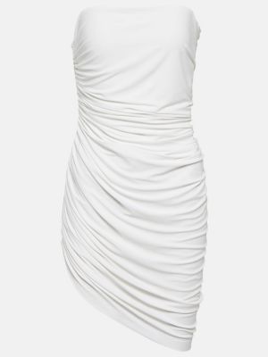 Mini vestido asimétrico Norma Kamali blanco