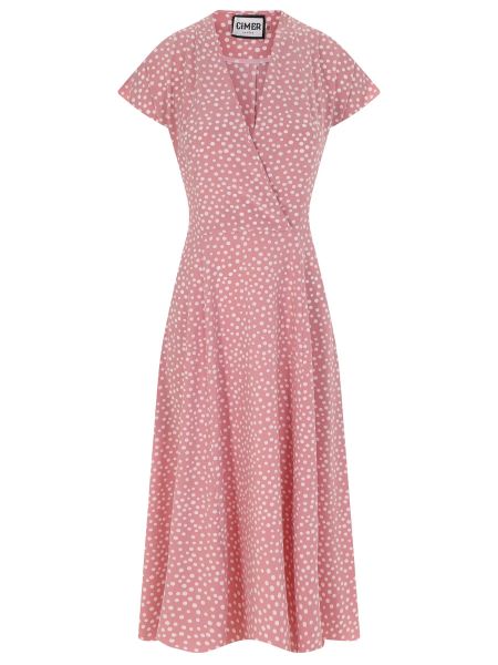 Платье в горошек Cimer розовое