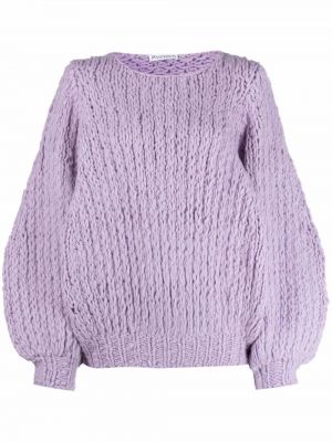 Chunky volneni pulover Jw Anderson vijolična