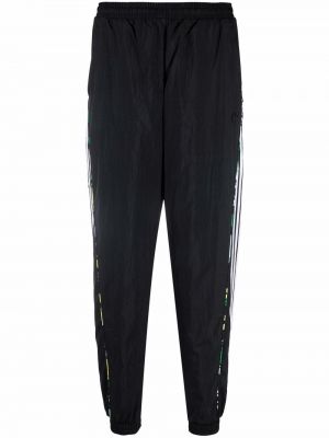 Pantalones de chándal de flores Adidas negro
