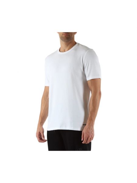 Camiseta de algodón Hugo Boss blanco