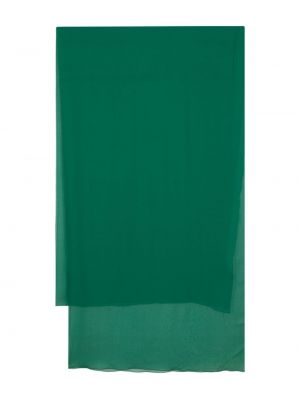Hedvábný šál Alberta Ferretti zelený