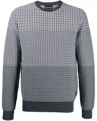 Jersey con estampado de tela jersey con estampado geométrico Emporio Armani gris