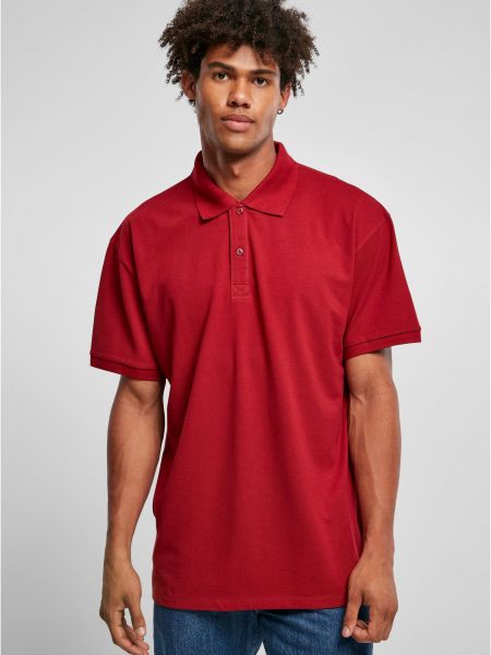 Polo marškinėliai oversize Urban Classics raudona