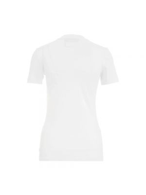 Koszulka slim fit z dżerseju Versace Jeans Couture biała