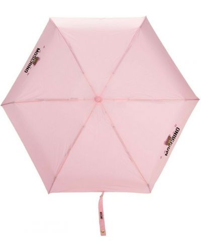 Parasol Moschino, różowy