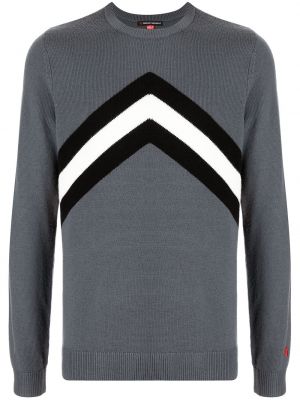 Пуловер от мерино вълна с принт Perfect Moment сиво
