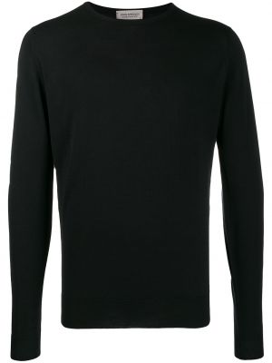 Jersey de tela jersey John Smedley negro
