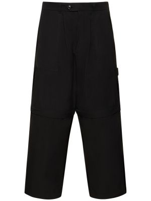 Bavlněné kalhoty Lownn černé