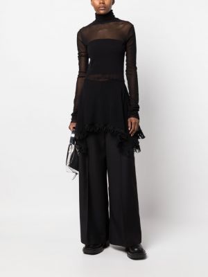 Průsvitné šaty Jean Paul Gaultier Pre-owned černé