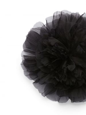 Hedvábná brož Nina Ricci černá