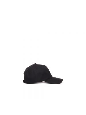 Gorra de algodón de algodón Moncler negro