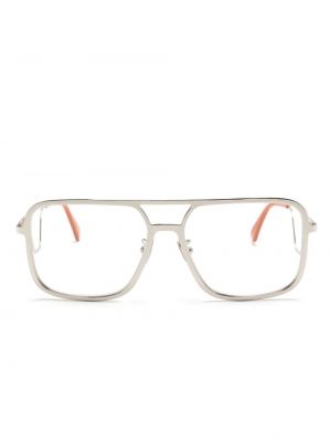 Asimetrične naočale Marni Eyewear srebrena