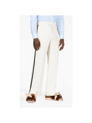 Pantalones de tweed Gucci blanco