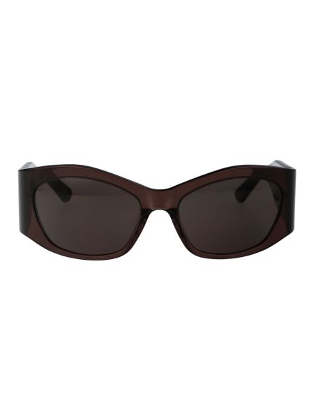 Okulary przeciwsłoneczne Balenciaga brązowe