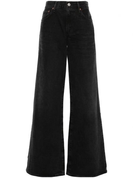 Low waist bootcut jeans ausgestellt Agolde schwarz