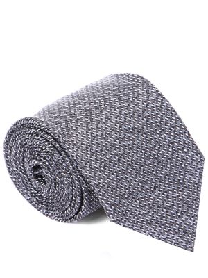 Шелковый галстук с принтом Ermenegildo Zegna серый