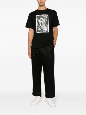 T-shirt aus baumwoll mit print Paccbet schwarz