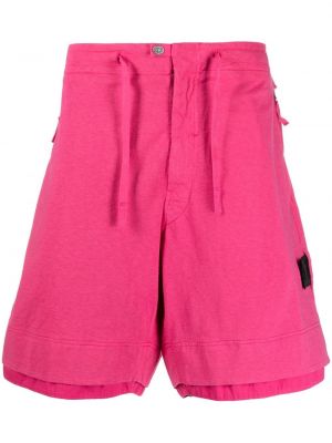 Pamučne bermuda kratke hlače Stone Island Shadow Project ružičasta