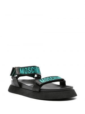 Sandales ar platformu Moschino melns