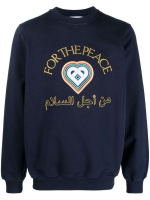 Medvilninis džemperis Casablanca mėlyna