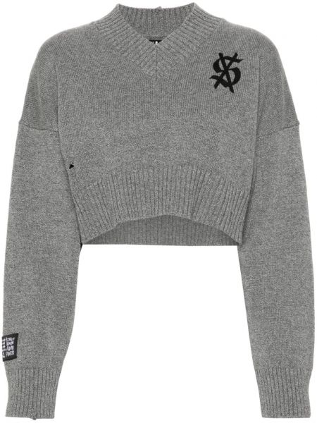 Trøje kort sweater Ksubi grå