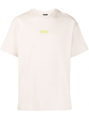 Памучна тениска с принт Omc бежово