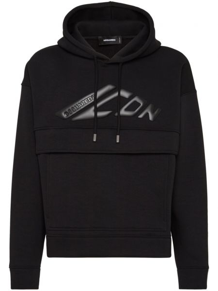 Sweatshirt med applikation Dsquared2 sort