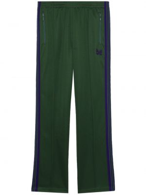 Sportovní kalhoty s výšivkou Needles zelené