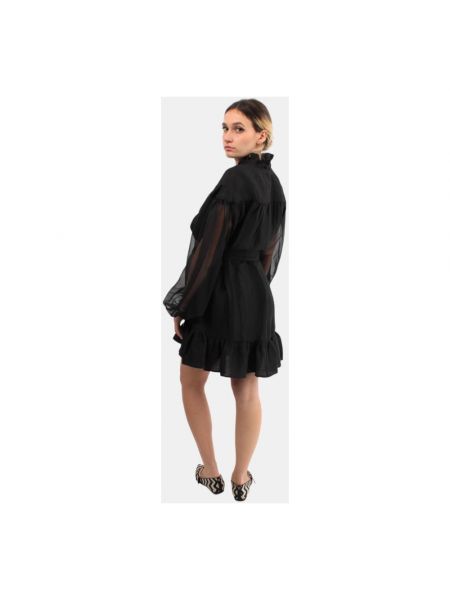 Mini vestido de lino Jijil negro