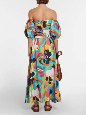 Pamučna maksi suknja s cvjetnim printom Etro
