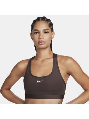 Brązowy biustonosz sportowy Nike