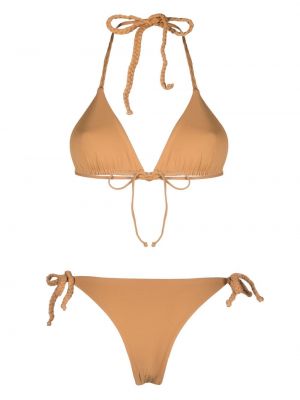 Bikini pleciony Manebi brązowy
