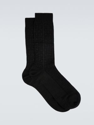Vlnené ponožky Givenchy čierna