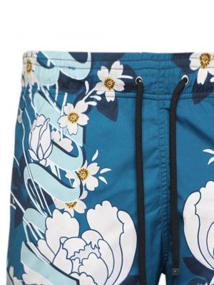Mustriline lilleline lühikesed püksid Amiri sinine