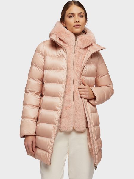 Утеплене пальто Geox рожеве