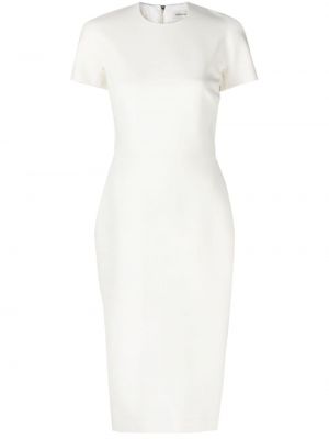 Μίντι φόρεμα Victoria Beckham λευκό