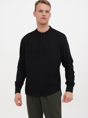 Льняная рубашка Equilibri черная