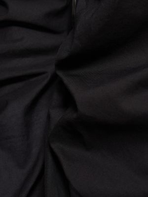 Drapovaný bavlnená košeľa Acne Studios čierna