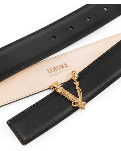 Kožený pásek s přezkou Versace