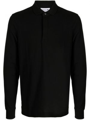 Polo majica Lacoste crna