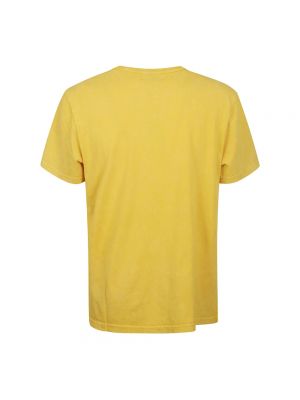 Camiseta de algodón Woolrich amarillo
