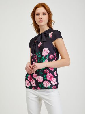 Bluză cu model floral Orsay negru