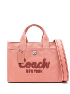 Shopper kabelka Coach růžová