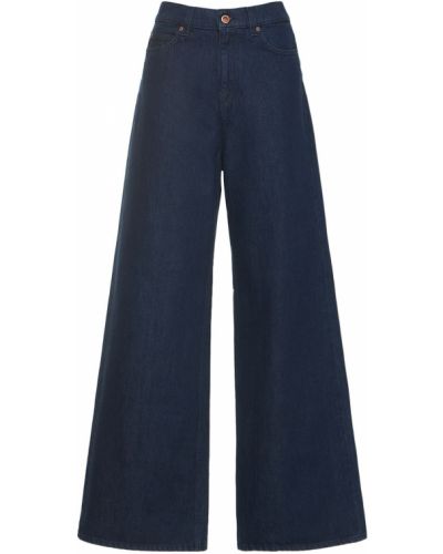 Bavlnené džínsy s vysokým pásom Aspesi