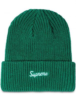 Voľná čiapka Supreme zelená